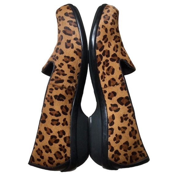 Dansko Olivia Calf Hair Leopard Print Slip On Loafer Flats, Size 37 | 6.5-7 NWT - Picture 6 of 16
